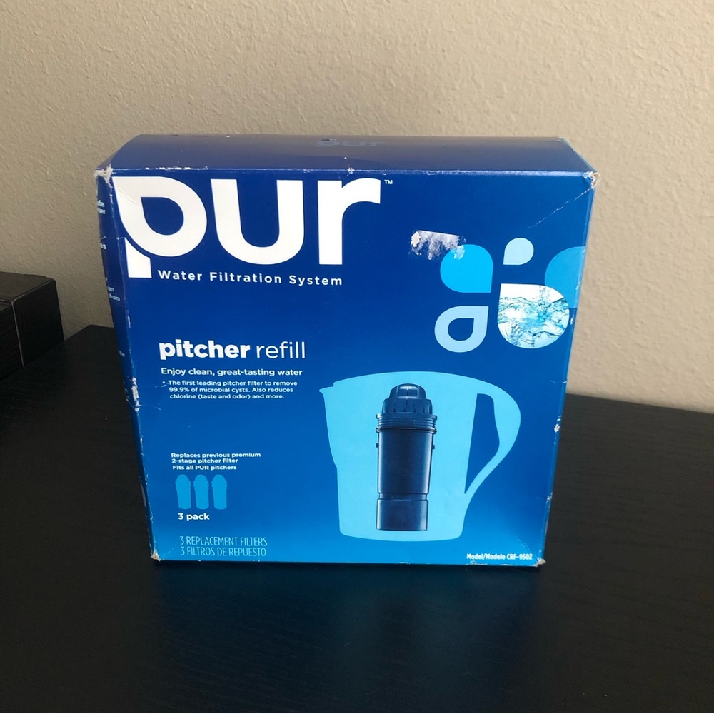 NEW Genuine PUR CRF-950Z 3-Pack Replacement Pitcher Water Filters 2-Stage